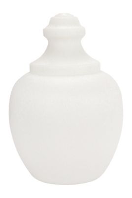 SOLUS White Polyethylene Acorn Streetlamp, 16.81 in. x 10.75 in., 5.75 in. Outside Diameter, Fitter Neck