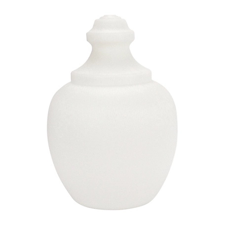 SOLUS White Polyethylene Acorn Streetlamp, 16.81 in. x 10.75 in., 5.75 in. Outside Diameter, Fitter Neck