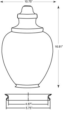 Image showing  White Polyethylene Acorn Streetlamp, 16.81 in. x 10.75 in., 5.75 in. Outside Diameter, Fitter Neck