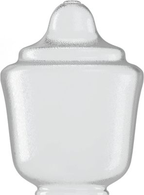 SOLUS 20.69 in. x 15.4 in. Polycarbonate Acorn Streetlamp, Clear, 7.94 in. Outside Diameter, Fitter Neck