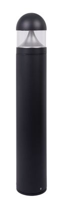 SOLUS Round Black LED Landscape Bollard Light, Exterior Surface-Mounted Aluminum, 120-277V, 20W, 4,000K, 39.75 in. x 6.5 in -  SC201BC-L20C-BK