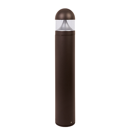 SOLUS Round Bronze LED Landscape Bollard Light, Exterior Surface-Mounted Aluminum, 120-277V, 20W, 3,000K, 39.75 in. x 6.5 in.