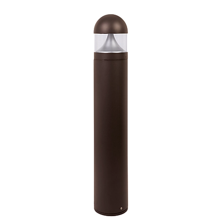 SOLUS Round Bronze LED Landscape Bollard Light, Exterior Surface-Mounted Aluminum, 120-277V, 20W, 3,000K, 39.75 in. x 6.5 in.
