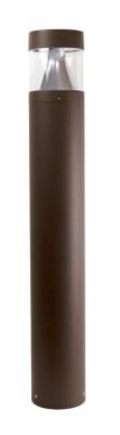 SOLUS Round Bronze LED Landscape Bollard Light, Exterior Surface-Mounted Aluminum, 120-277V, 42 in. x 6.3 in.