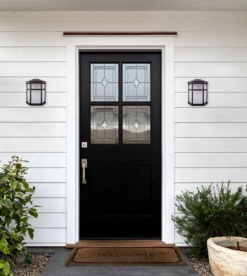 Image showing  Sedona Wall-Mount Outdoor Sconce with A19/E26 LED Bulb, Black, 4,000K, 120V, 50/60 Hz