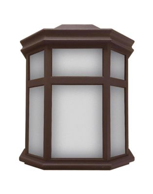 SOLUS Sedona Wall-Mount Outdoor Sconce with A19/E26 LED Bulb, 3,000K, Bronze, 120V, 50/60 Hz, 9.75 in. x 7.25 in.