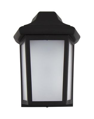 SOLUS Sedona Wall-Mount Outdoor Sconce with A19/E26 LED Bulb, 3,000K, Black, 120V, 50/60 Hz, 12.25 in. x 8.25 in.