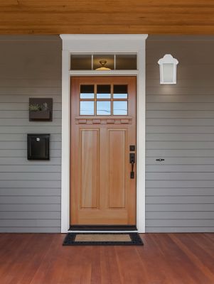 Image showing  Sedona Wall-Mount Outdoor Sconce with A19/E26 LED Bulb, 4,000K, White, 120V, 50/60 Hz, 12.25 in. x 8.25 in.