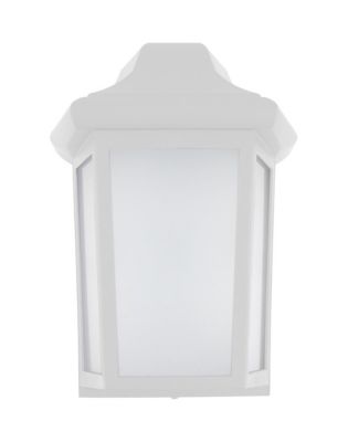 SOLUS Sedona Wall-Mount Outdoor Sconce with A19/E26 LED Bulb, 3,000K, White, 120V, 50/60 Hz, 12.25 in. x 8.25 in.