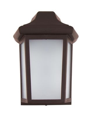 SOLUS Sedona Wall-Mount Outdoor Sconce with A19/E26 LED Bulb, 4,000K, Bronze, 120V, 50/60 Hz, 12.25 in. x 8.25 in.