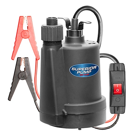 Superior Pump 12V Thermoplastic Pump with 20 ft. Cord, 91012