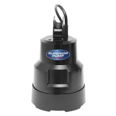 Image showing  1/4 HP 115V Electric Submersible Thermoplastic Oil-Free Utility Pump, 37 GPM