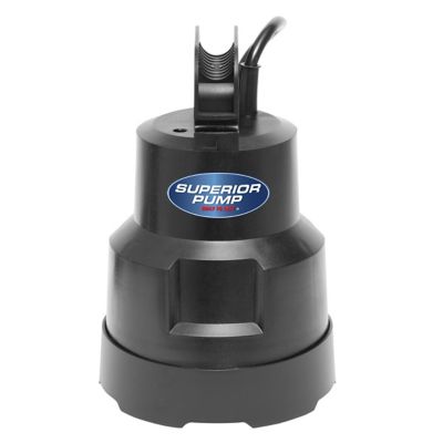 Image showing  1/6 HP 115V Electric Submersible Thermoplastic Oil-Free Utility Pump, 1,920 GPH