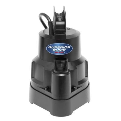 Image showing  1/6 HP 115V Electric Submersible Thermoplastic Oil-Free Utility Pump, 1,920 GPH