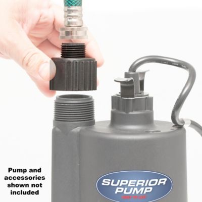 Image showing  Hose Adapter for Top Discharge, 1-1/4 in. FPT x 3/4 in.