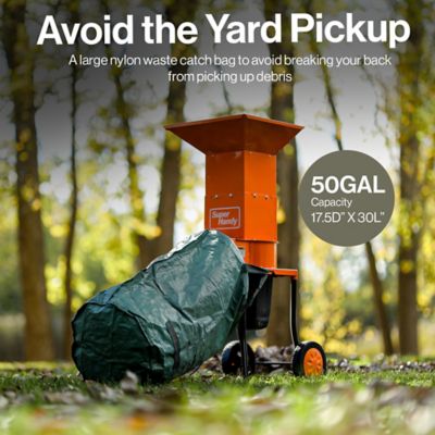 Image showing  0.5 in. Diameter 15A Electric Leaf Mulcher Shredder