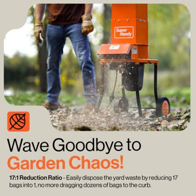 Image showing  0.5 in. Diameter 15A Electric Leaf Mulcher Shredder