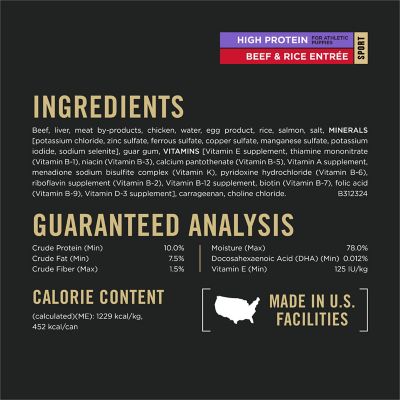 Image showing  Sport High Protein Wet Puppy Food Beef and Rice Entree and Chicken and Rice Entree Variety Pack