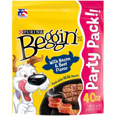 Purina Beggin' Strips Bacon & Beef Flavor Dog Treats, 40 oz