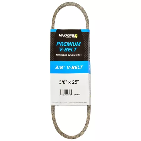 Premium 0.38" x 25" MaxPower Belt Reinforced with Kevlar Fiber Cords Mower Belts