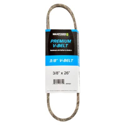 MaxPower 0.38 in. x 26 in. Premium Belt Reinforced with Kevlar Fiber Cords