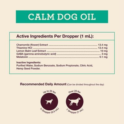 Image showing  Oil Calming Supplement for Dogs, 2 oz.