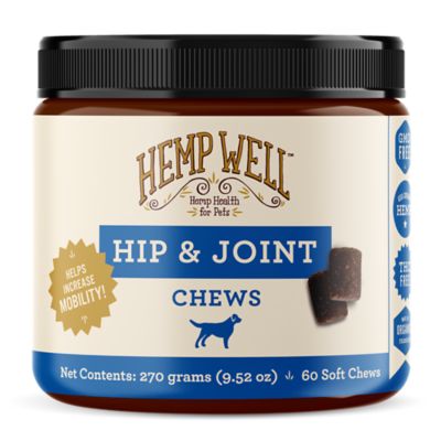 Hemp Well Soft Chew Hip and Joint Supplement for Dogs, 0.706 lb., 60 ct.