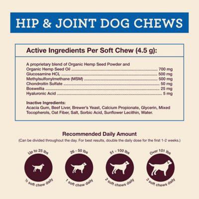 Image showing  Soft Chewable Hip and Joint Supplement for Dogs, 0.706 lb., 60 ct.