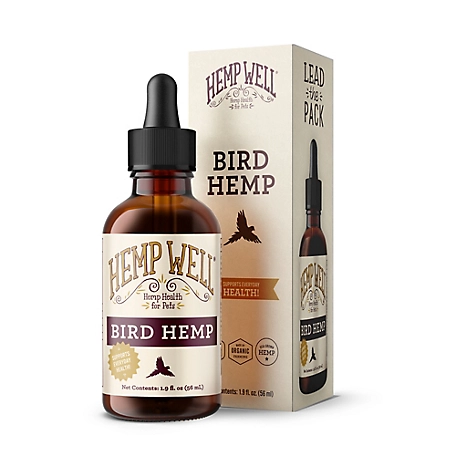 Hemp Well Hemp Oil Immune System Bird Supplement, 2 oz.