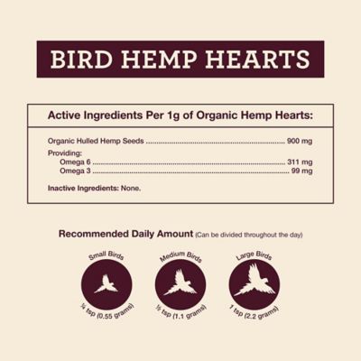 Image showing  Hemp Hearts Bird Treats, 1 lb.