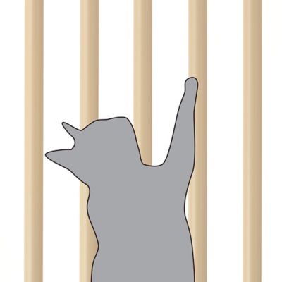 Image showing 6 th Richell 70 in. Extra Tall Steel Cat Safety Gate