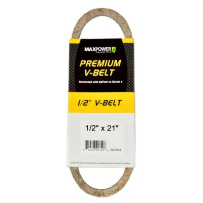 MaxPower 0.5 in. x 21 in. Premium Belt Reinforced with Kevlar Fiber Cords