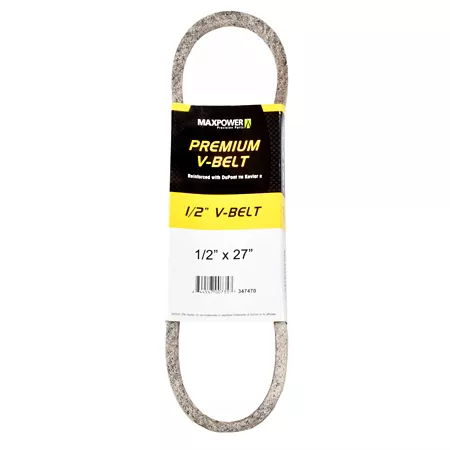 Premium 0.5" x 27" MaxPower Belt reinforced with Kevlar fiber cords Mower Belts