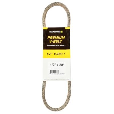 MaxPower 0.5 in. x 28 in. Premium Belt Reinforced with Kevlar Fiber Cords