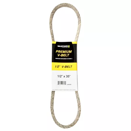 Premium 0.5" x 35" MaxPower Belt reinforced with Kevlar fiber cords Mower Belts