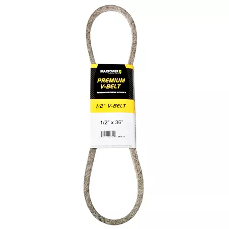 Premium 0.5" x 36" MaxPower Belt Reinforced with Kevlar Fiber Cords Mower Belts