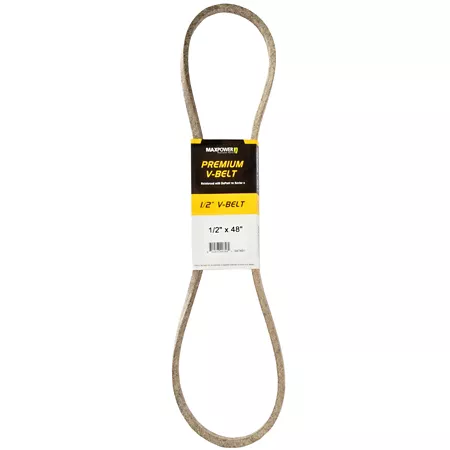 Premium 0.5" x 48" MaxPower Belt reinforced with Kevlar fiber cords Mower Belts