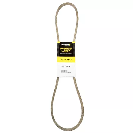 Premium 0.5" x 49" MaxPower Belt Reinforced with Kevlar Fiber Cords Mower Belts