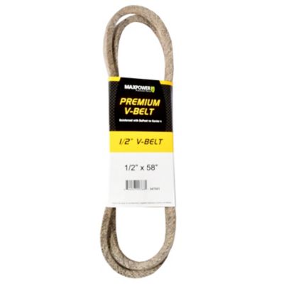 MaxPower 0.5 in. x 58 in. Premium Belt Reinforced with Kevlar Fiber Cords