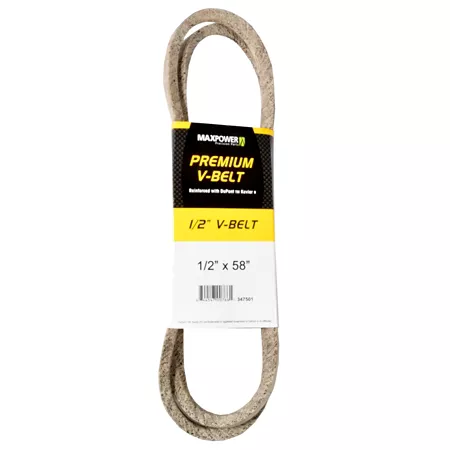 Premium 0.5" x 58" MaxPower Belt Reinforced with Kevlar Fiber Cords Mower Belts