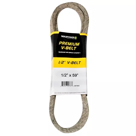 Premium 0.5" x 59" MaxPower Belt reinforced with Kevlar fiber cords Mower Belts