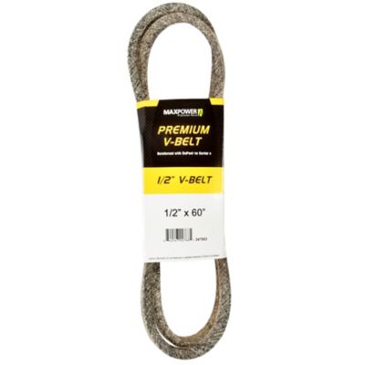 MaxPower 0.5 in. x 60 in. Premium Belt Reinforced with Kevlar Fiber Cords