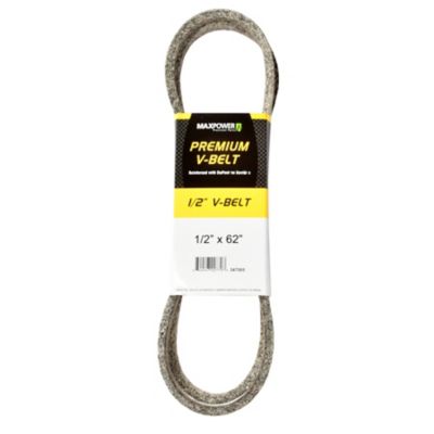 MaxPower 0.5 in. x 62 in. Premium Belt Reinforced with Kevlar Fiber Cords