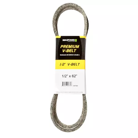 Premium 0.5" x 62" MaxPower Belt Reinforced with Kevlar Fiber Cords Mower Belts