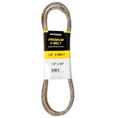 MaxPower 0.5 in. x 64 in. Premium Belt Reinforced with Kevlar Fiber Cords