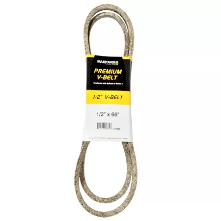 Premium 0.5" x 66" MaxPower Belt Reinforced with Kevlar Fiber Cords Mower Belts