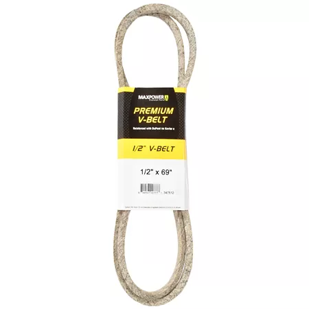 Premium 0.5" x 69" MaxPower Belt Reinforced with Kevlar Fiber Cords Mower Belts