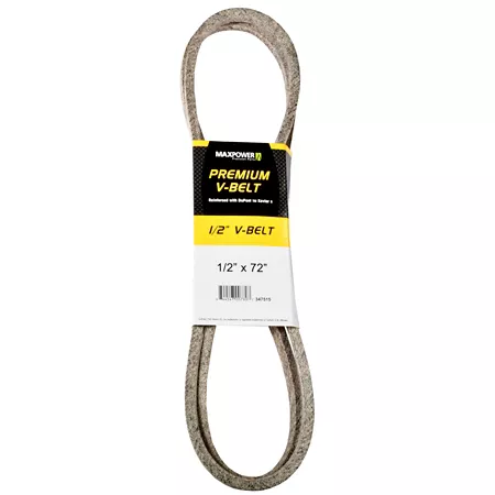 Premium 0.5" x 72" MaxPower Belt reinforced with Kevlar fiber cords Mower Belts