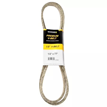 Premium 0.5" x 77" MaxPower Belt Reinforced with Kevlar Fiber Cords Mower Belts