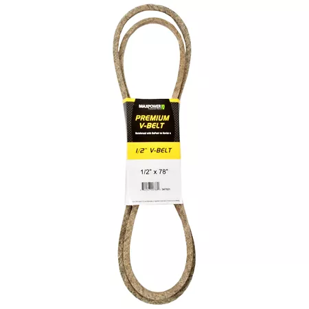 Premium 0.5" x 78" MaxPower Belt Reinforced with Kevlar Fiber Cords Mower Belts